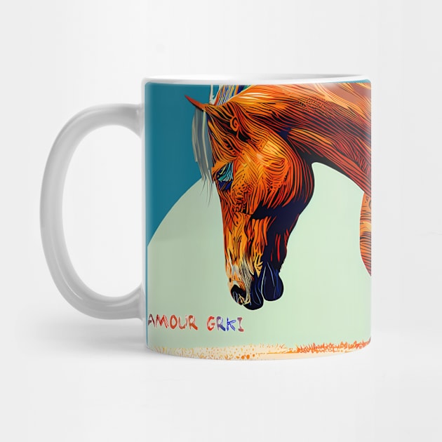 Horse Power and Wind Surreal Fusion by Amour Grki